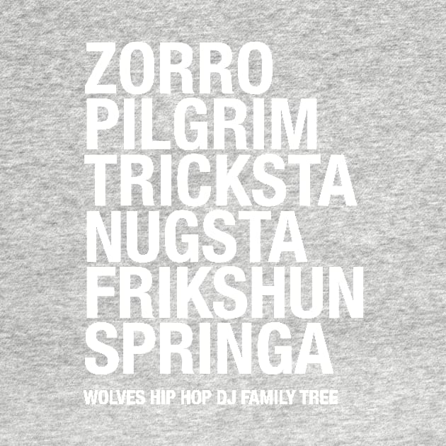 Wolves Hip Hop DJ Family Tree by Frikshun